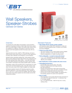 Wall Speakers and Speaker-Strobes