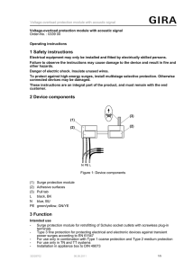 1 Safety instructions 2 Device components 3 Function