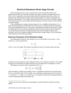 Electrical Resistance Strain Gage Circuits