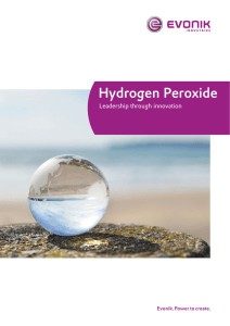 Hydrogen peroxide brochure - Hydrogen Peroxide by Evonik