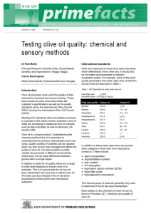 Testing olive oil quality: chemical and sensory methods