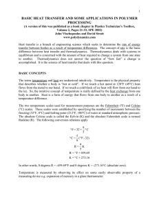 Basic Heat Transfer and Some Applications in