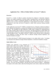 Application Note – Effect of Solder Reflow on Secure™ Adhesive