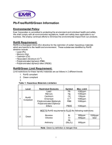 Pb-Free/RoHS/Green Information