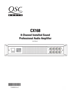 8-Channel Installed Sound Professional Audio Amplifier *TD