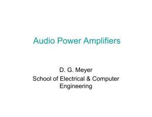 Audio Power Amplifiers