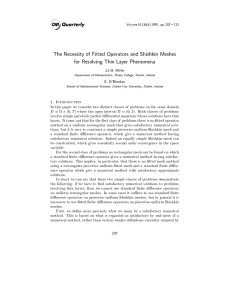 The Necessity of Fitted Operators and Shishkin Meshes for