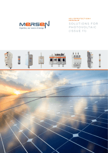 SOLUTIONS FOR PHOTOVOLTAIC (ISSUE 11)