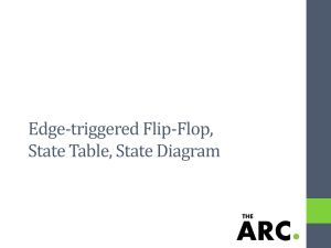 Edge-triggered Flip-Flop, State Table, State Diagram