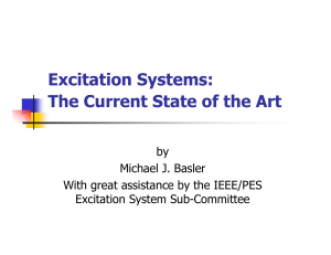 Excitation Systems: The Current State of the Art
