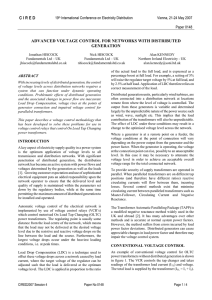 Advanced Voltage Control for Networks with Distributed