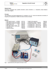 LEP 4.4.05 -01 Capacitor in the AC circuit