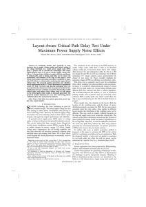 Layout-Aware Critical Path Delay Test Under Maximum Power