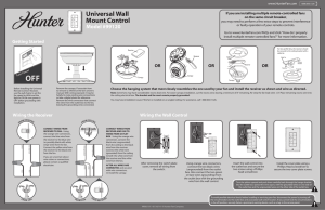 Universal Wall Mount Control