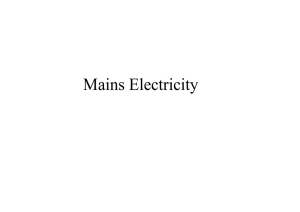 Mains Electricity - St Mary`s College