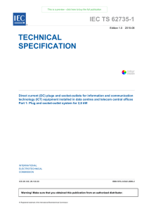 TECHNICAL SPECIFICATION