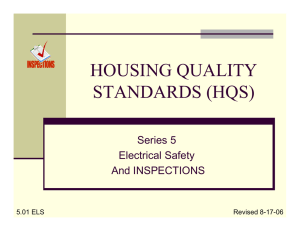 HOUSING QUALITY STANDARDS (HQS)