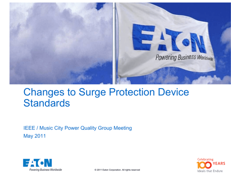 Changes to Surge Protection Device Standards