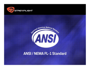 ANSI/NEMA-FL1 Standard