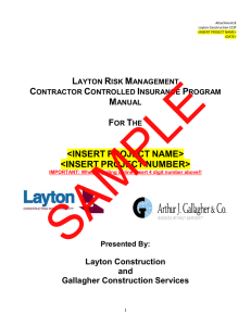 insert project name - Layton Construction
