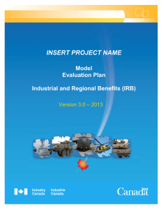 Model IRB Evaluation Plan