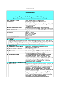 DPP Bachelor Medical Imaging and Radiation Therapy