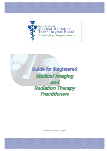 A Guide for Medical Imaging and Radiation Therapy Practitioners