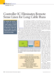 Controller IC Eliminates Remote Sense Lines for Long Cable Runs