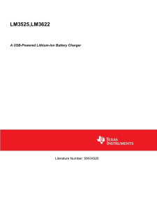 A USB-Powered Lithium-Ion Battery Charger