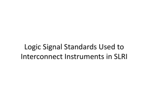 Logic Signal Standards Used to Interconnect Instruments in SLRI