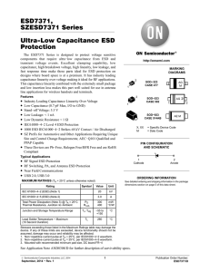 Ultra-Low Capacitance ESD Protection