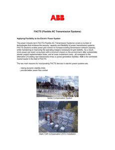 FACTS (Flexible AC Transmission Systems)
