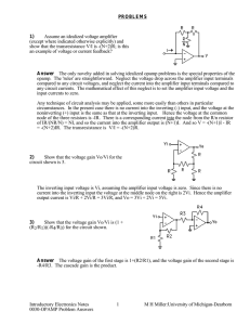 Introductory Electronics Notes 1 M H Miller:University of Michigan