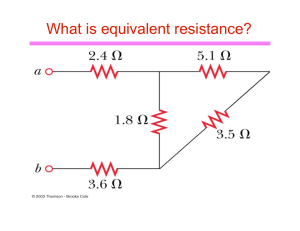 What is equivalent resistance?