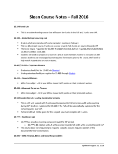 Sloan Course Notes – Fall 2016 - Sloan Bidding