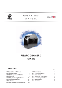 Fibaro Dimmer 2 Manual