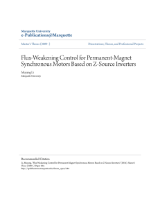 Flux-Weakening Control for Permanent