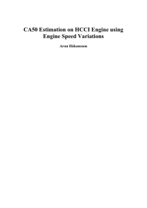 CA50 Estimation on HCCI Engine using Engine Speed Variations