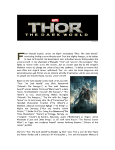 Thor: The Dark World - The Walt Disney Company Nordic