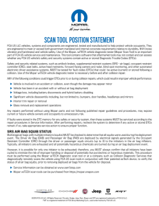 Scan Tool PoSiTion STaTemenT