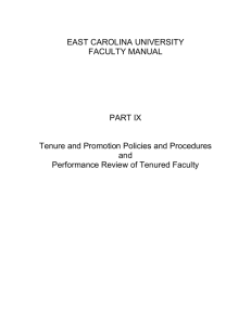 ECU Faculty Manual, Part IX