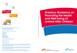 Statutory Guidance on Promoting the Health and Well