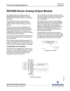 ROC800-Series Analog Output Module