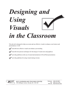 Using visuals in the classroom