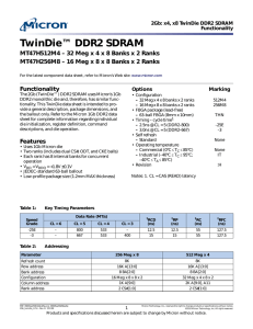 2Gb: x4, x8 TwinDie DDR2 SDRAM