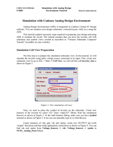 Simulation with Cadence Analog Design Environment