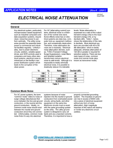 electrical noise attenuation