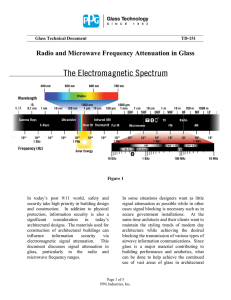 Radio and Microwave Frequency Attenuation in Glass