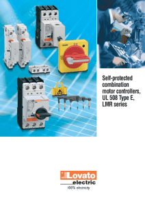 Self-protected combination motor controllers, UL