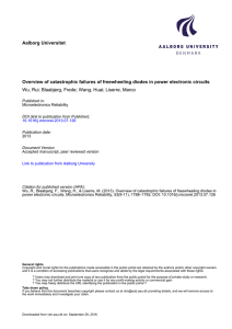 Overview of catastrophic failures of freewheeling diodes in